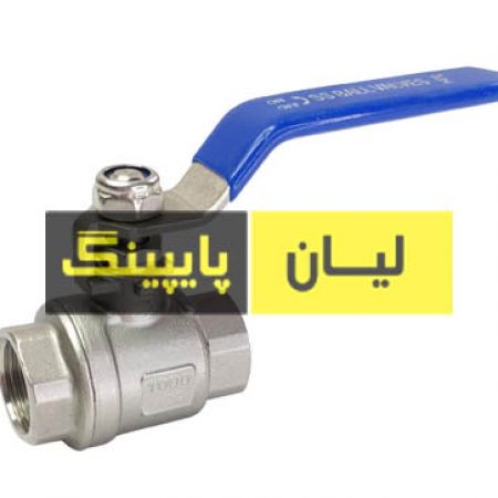 شیر گازی استنلس استیل 1000 وگ ساکت ولد دو تیکه استنلس استیل 304 اروپایی