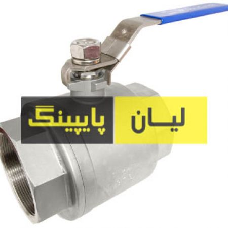 شیر گازی استنلس استیل 1000 وگ ساکت ولد دو تیکه استنلس استیل 316 اروپایی